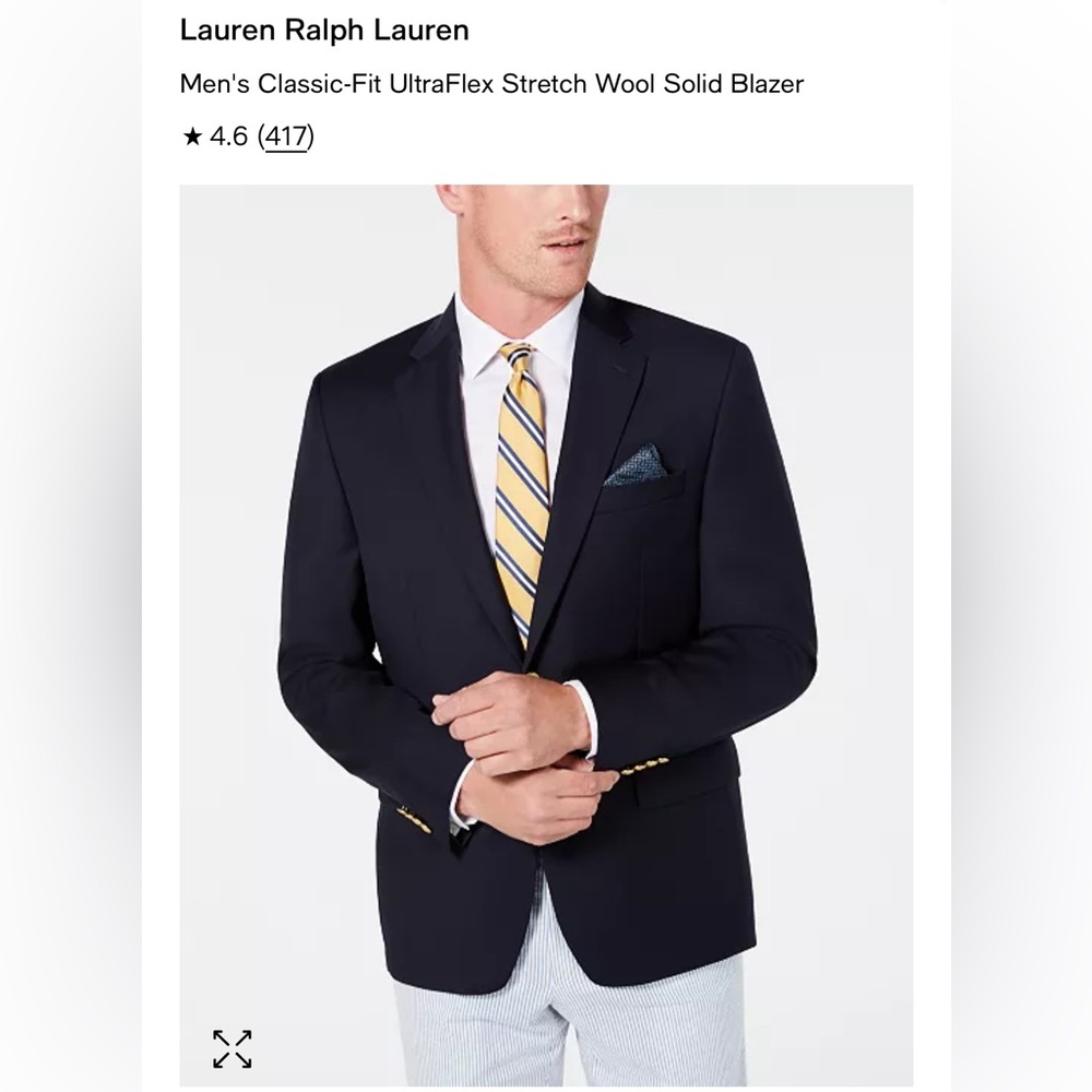 Men's Ralph Lauren Navy Blazer